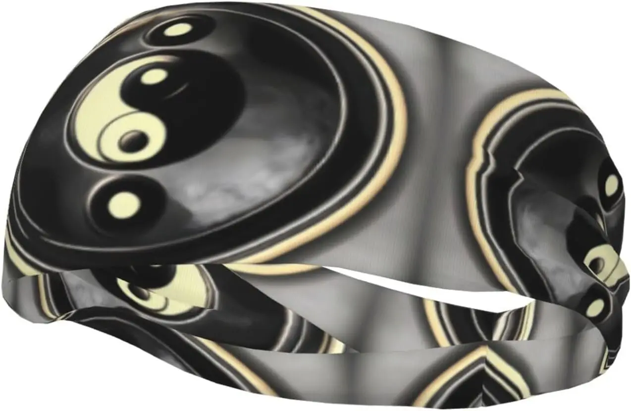 

Спортивные повязки на голову унисекс с принтом Инь-Ян, эластичные, влагоотводящие, для бега и баскетбола