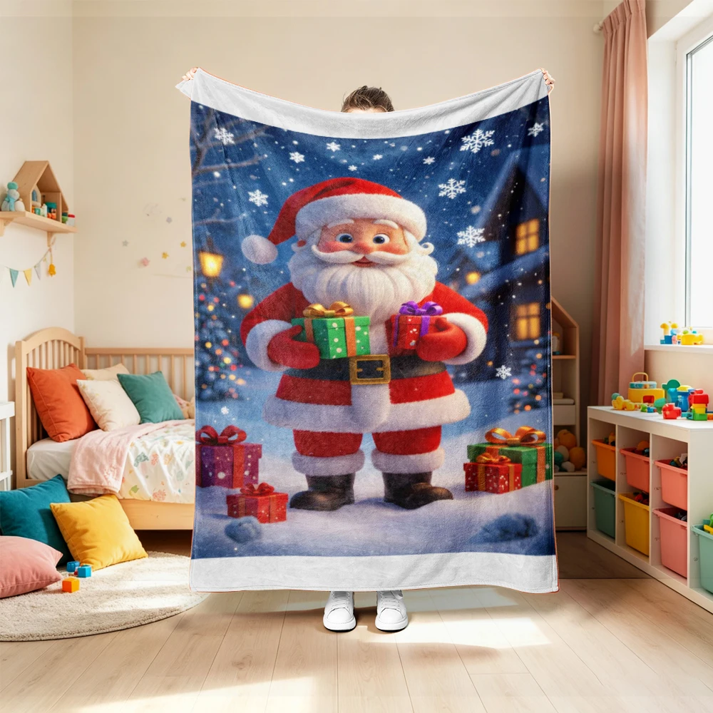 Koc flanelowy z motywem Święte – Christmas Throw Blanket recenzja i cena