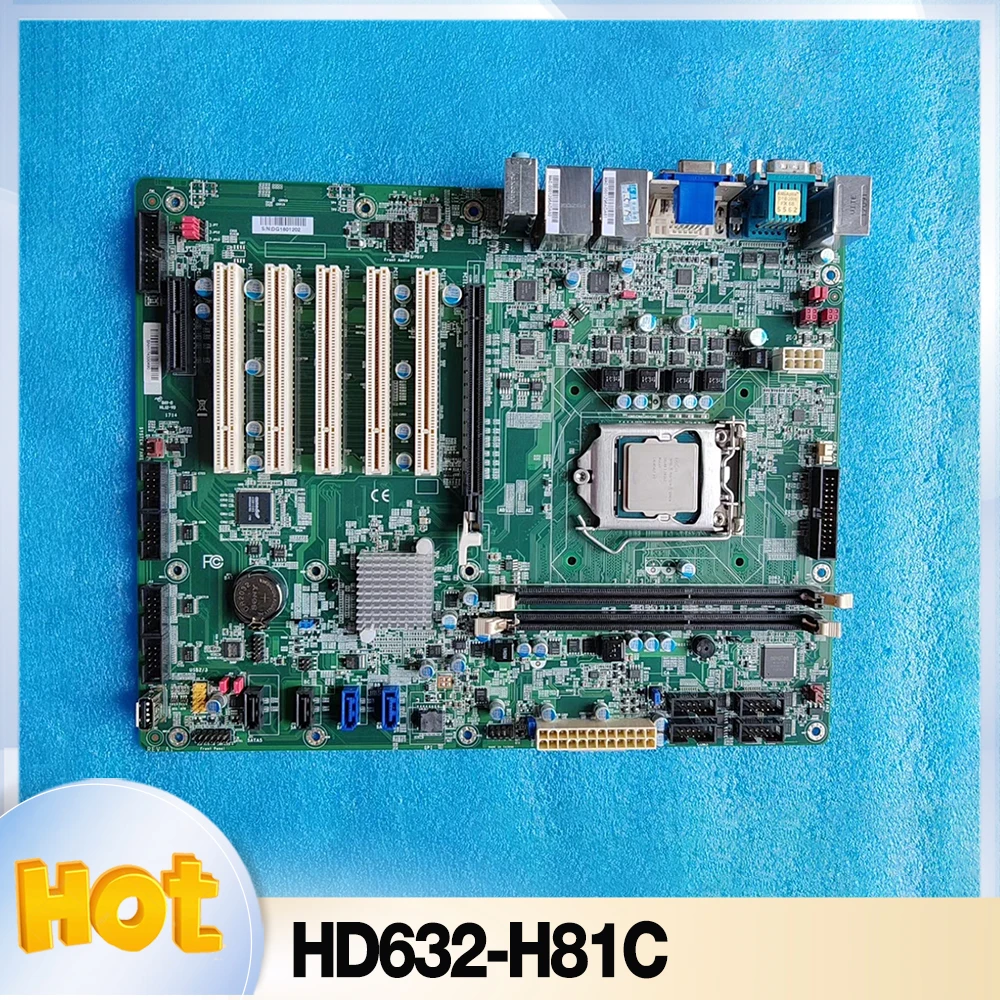 HD632 For DFI Industrial Control Computer Equipment Motherboard HD632-H81C Dual Network Port H81C LGA 1150