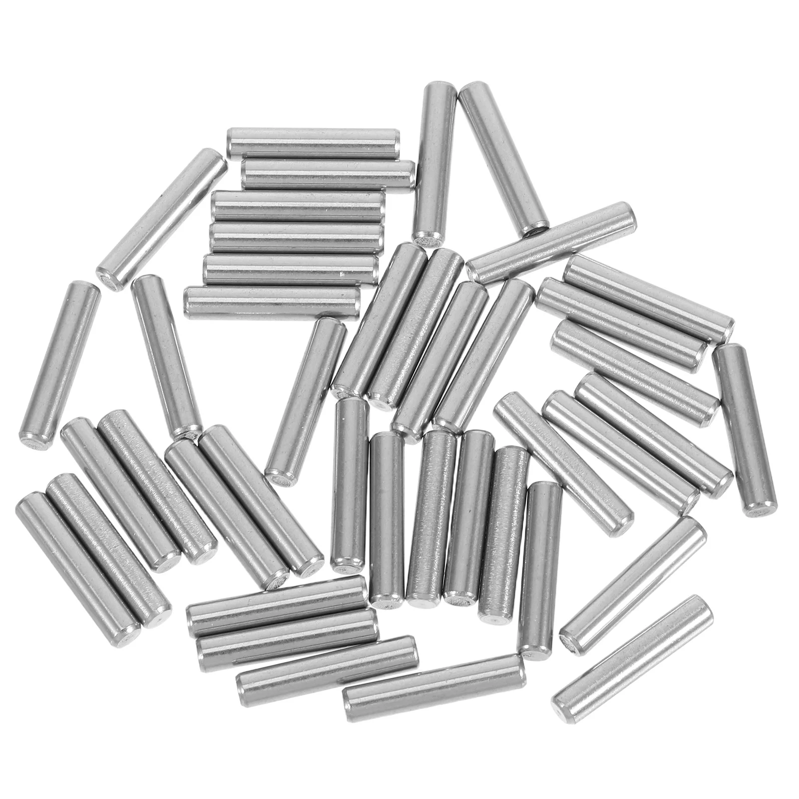 

40Pcs Metal Dowel Pin 25x5mm Chrome Plated Cylindrical Shelf Support Pegs for Kitchen Cabinet Bunk Bed Replacement Fastener