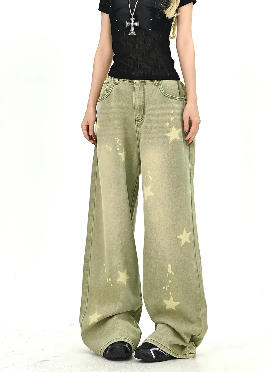 

Джинсы Lazy Star: женские свободные широкие брюки в пол, весна 2026, новые, комфортные, износостойкие