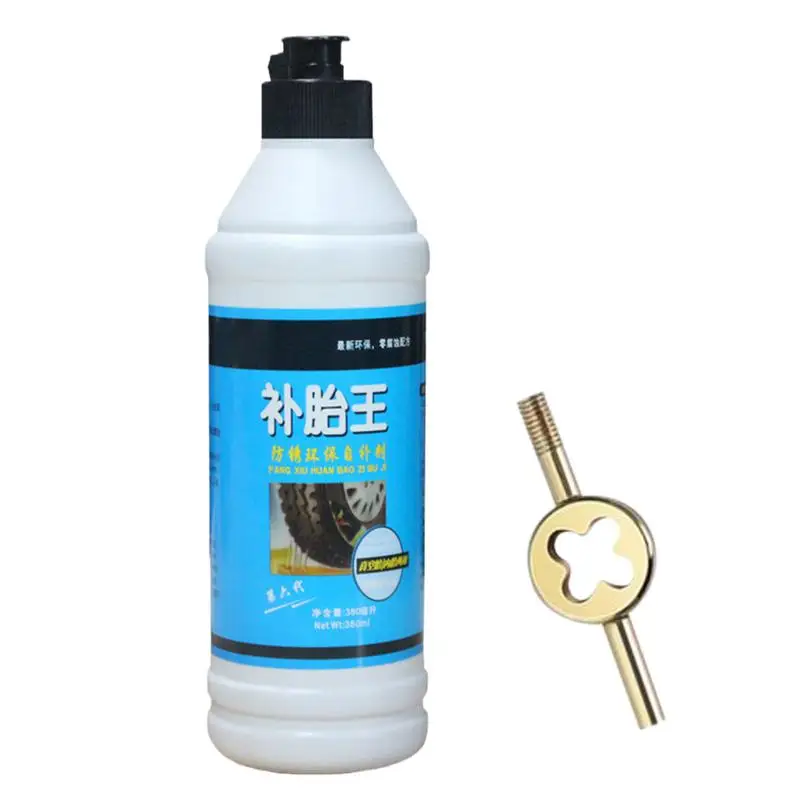 Tire And Tube Sealant 380 ML Cycle Tubeless Tire Sealant Eco-friendly Long Lasting Tyre Repair Sealant Prevent And Repair