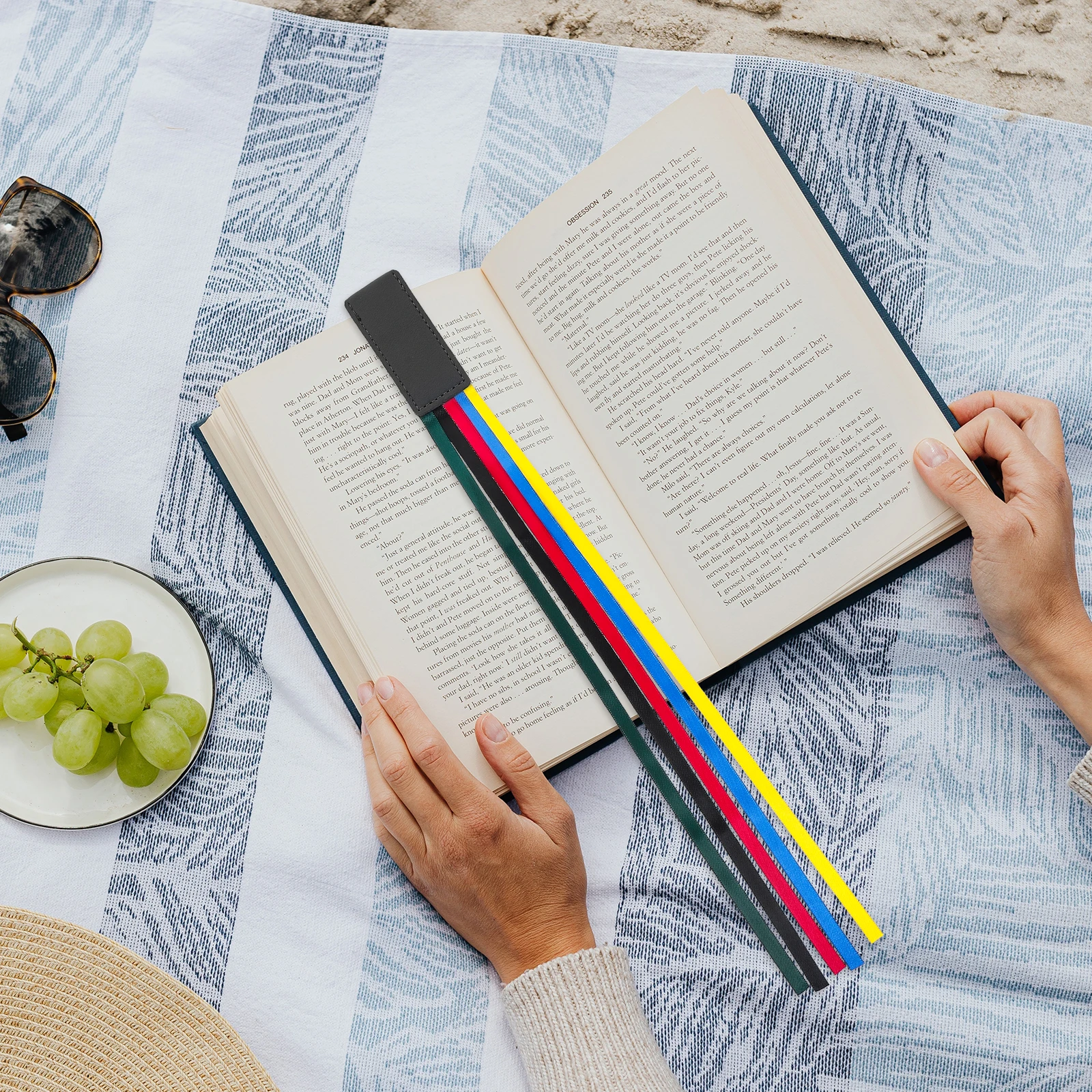 

Ribbon Bookmark Delicate Page Marker for Students Reading Accessories Bookmarks Never Lacerate Skin Pages Chic Gift