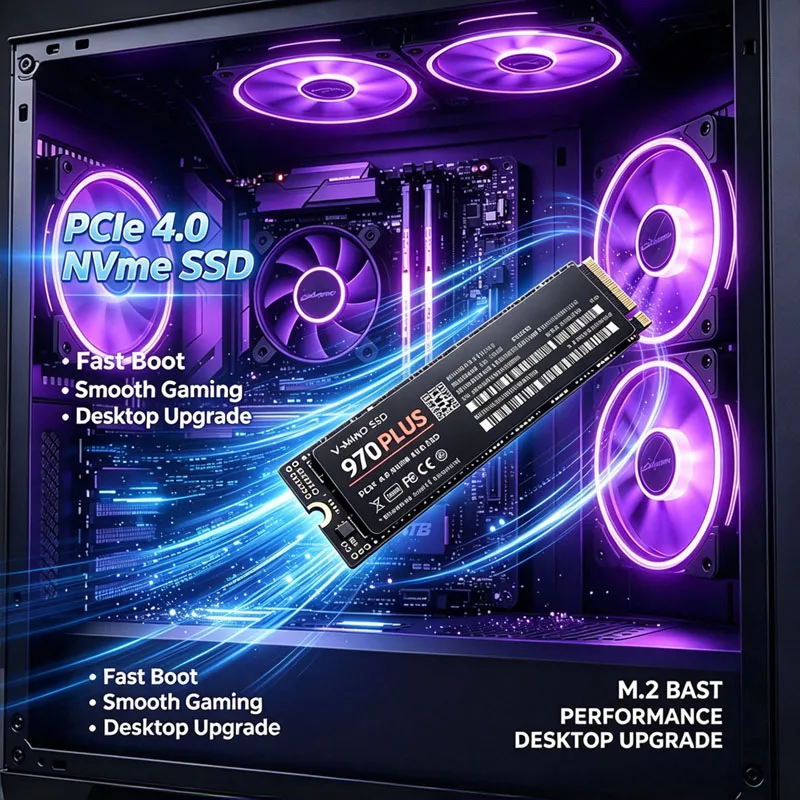 Internal M.2 NVMe SSD 970 PLUS PCIe Gen4.0 X4 TLC 3D NAND 500GB 1TB 2TB 4TB 2280 Gaming Drive For PS5 PC Laptop