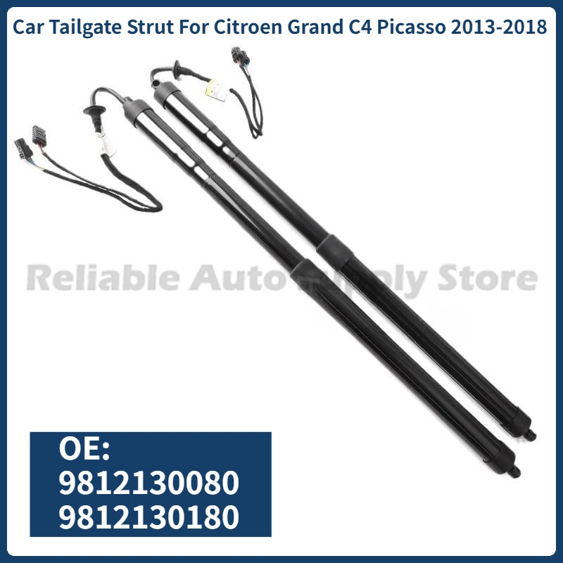 

1 пара автомобильных стоек задней двери 9812130080 9812130180 Автомобильная электрическая стойка задней двери для Citroen Grand C4 Picasso 2013-2018