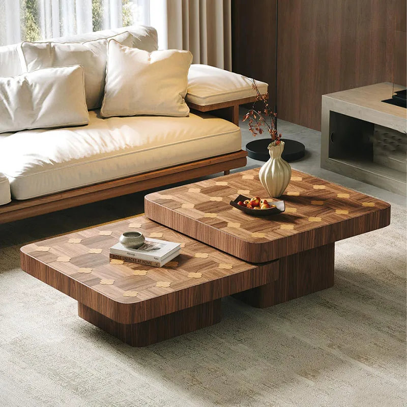 Aesthetic Side Table European Luxury Modern Storage Coffee Table Nordic Trendy Table Basse De Salon Living Room Furniture