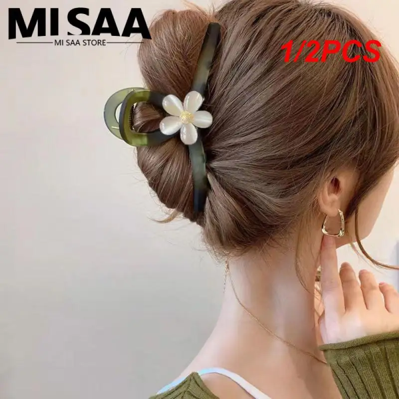 1/2PCS Flower Clip Easy To Use Instantly Upgrade Your Hairstyle Sophisticated Popular Hair Accessory Feminine