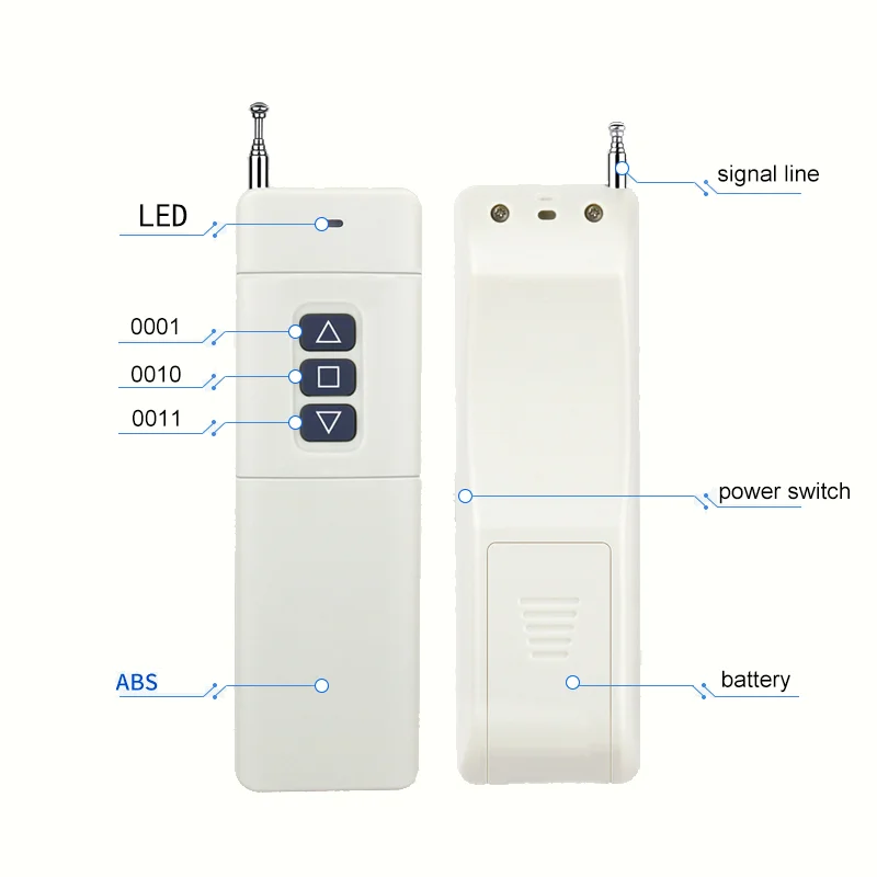 DC9V  Universal Garage Light Long Distance Learning Code 433mhz Frequency Remote Control