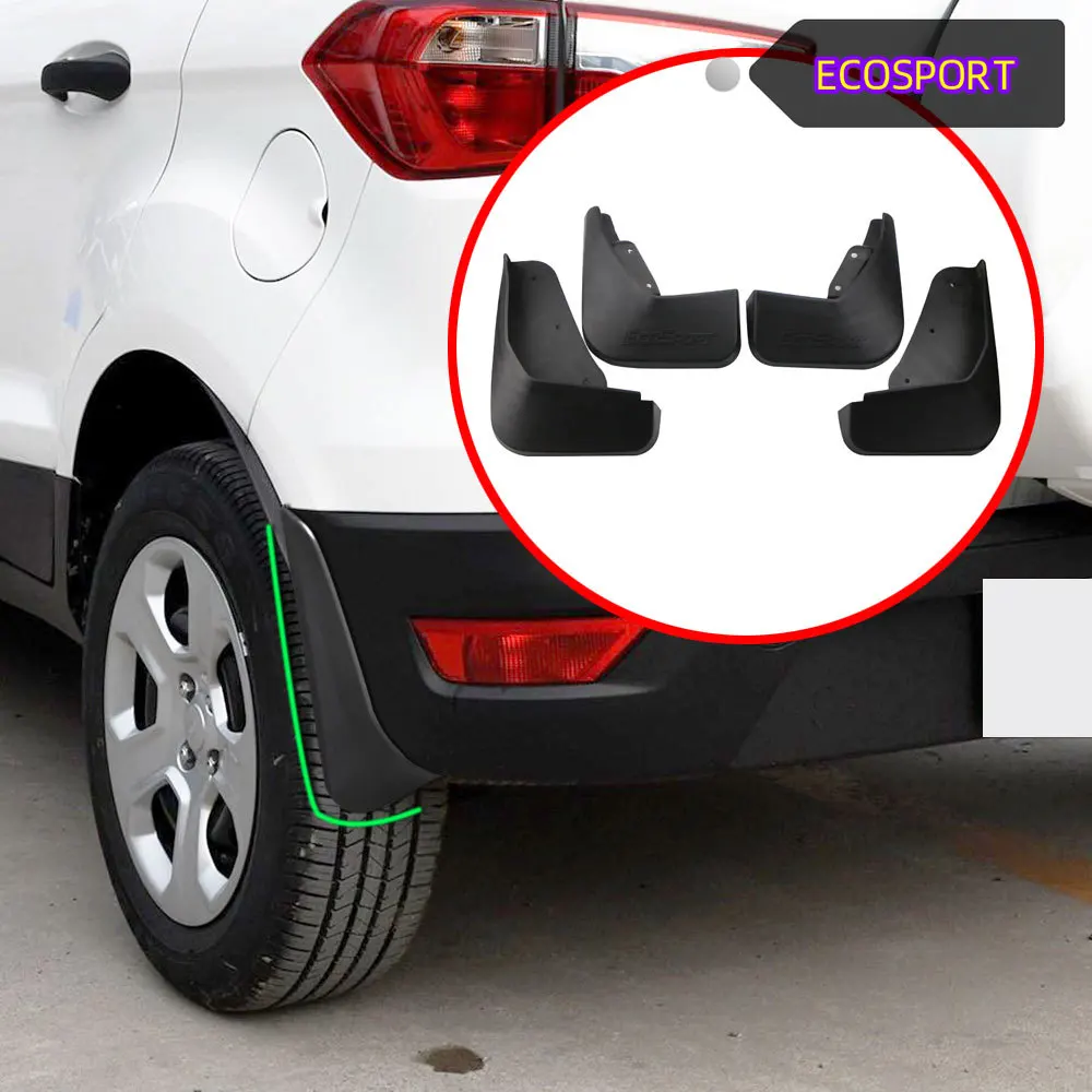 ABS Mudflaps Mud Flaps Front Rear Mudguards Fender for Ford Ecosport 2013-2017 Splash Guards Parts Accessories