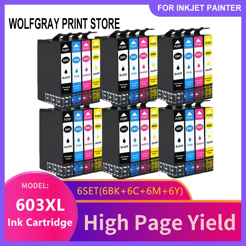 Compatible ink cartridge For 603XL T603 T603XL E603XL 603 XL for Epson XP-2100 XP-2105 XP-3100 XP-3105 XP-4100 XP-4105 WF-2810