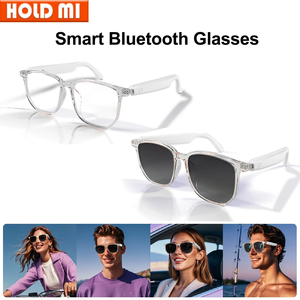 

Smart Glasses Bluetooth Lightweight Glasses Smart Touch Audio Music BT5.3 U400 Anti Blue Light Polarized Lens GS03 Men Women