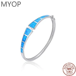 MYOP Evening Neutral Fashion Jewelry 925 Silver Gift,Scalloped OPAL Bracelet