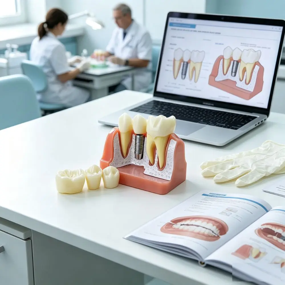 Dental Implant Demonstration Model Teeth Implant Analysis Crown Bridge Removable Model For Dentist Student Teach Study