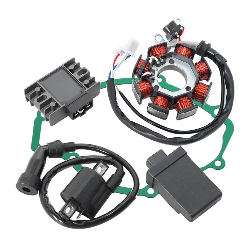 1SB‑H5540‑00 Complete Ignition Kit Stator CDI Unit Ignition Coil Regulator Rectifier & Gasket For Yamaha AG125 XTZ125E 2013‑2025