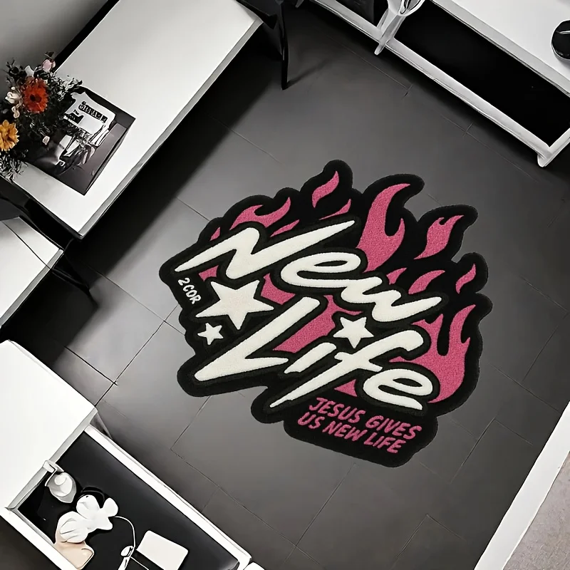 

Ковер VIKAMA в винтажном стиле «Rebirth» с американским дизайном и надписями, мягкий и удобный, для гостиной, спальни, прихожей