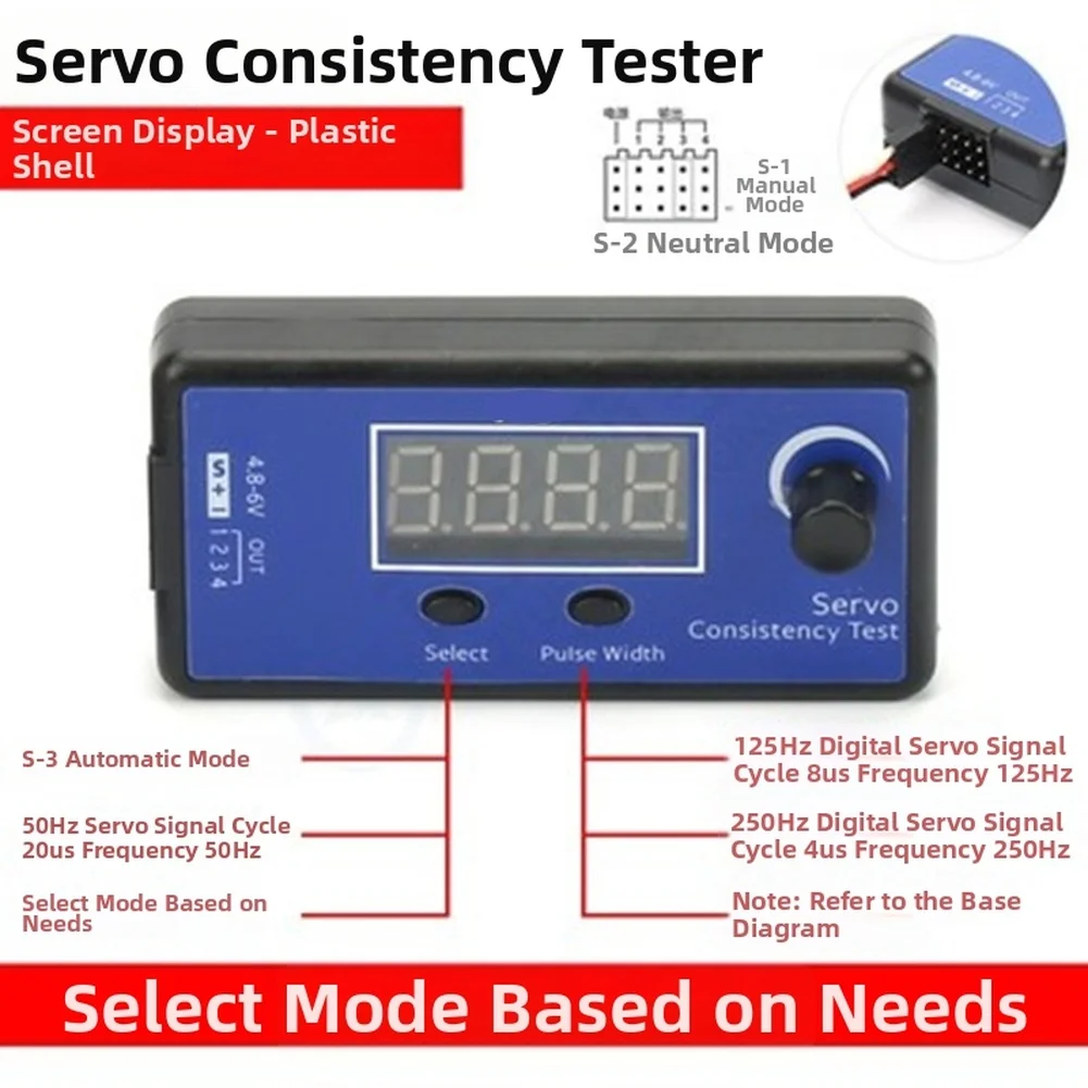 Signal Controller ESC Tester Adjustable Signal Frequency Multi-channel Output 4 Motors Bench Testing For RC Cars