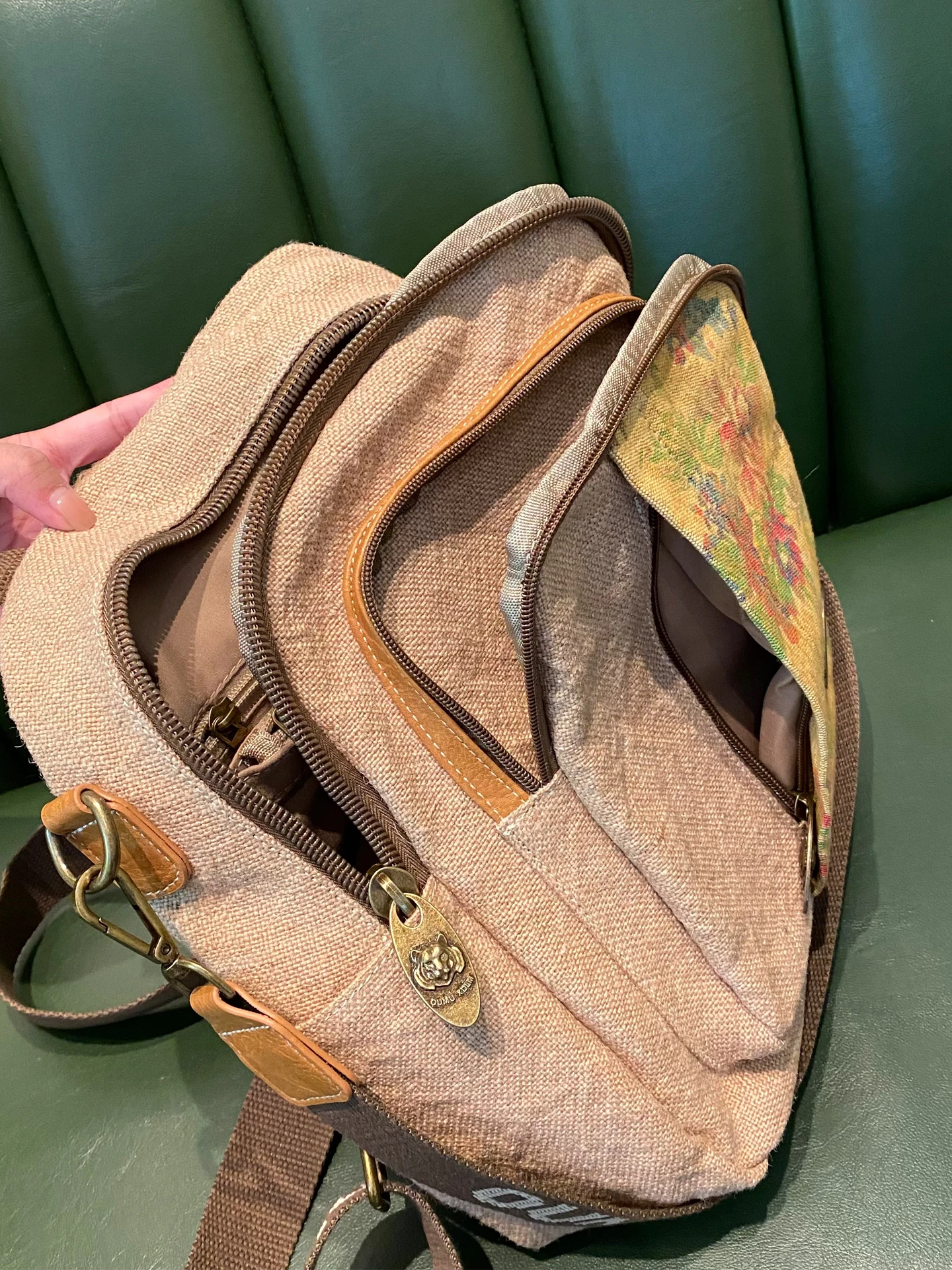 Casual Women's Backpack Retro Floral Print Mochilas Mujer Female Shoulder Bag  Trend 2025 Brand Sac A Dos Femme