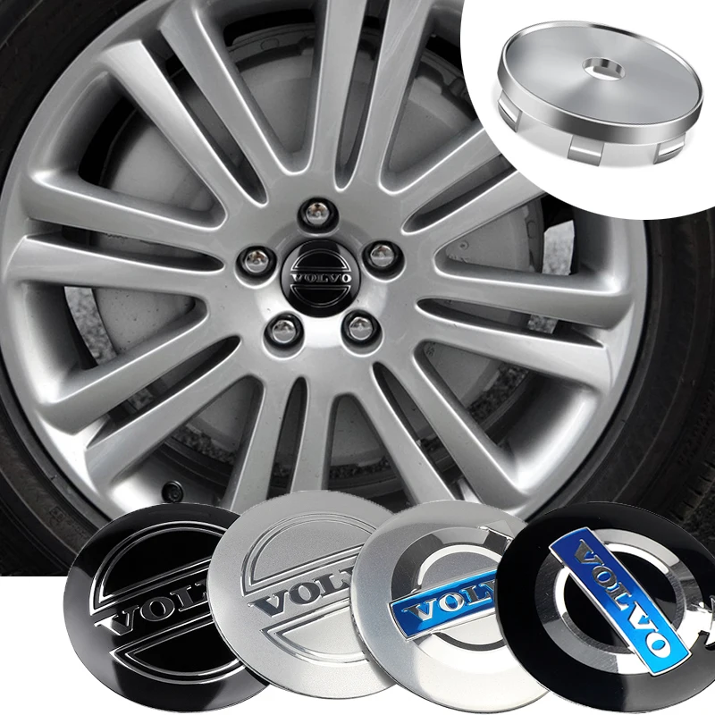 56/60mm Car Wheel Center Hub Caps Auto Emblem Decor Sticker Car-styling For Volvo XC90 XC60 S90 S80 S70 T5 T8 V40 V60 V50 D6 D4