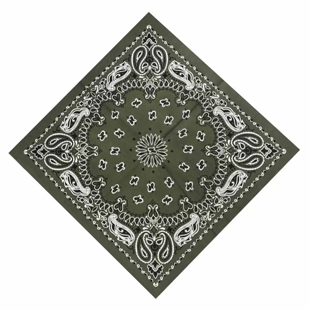 

Cotton Men Paisley For Graffitin B-Boyin Sports Head Wrap Neck Wrist Band Square Scarf Handkerchief Bandana Scarves