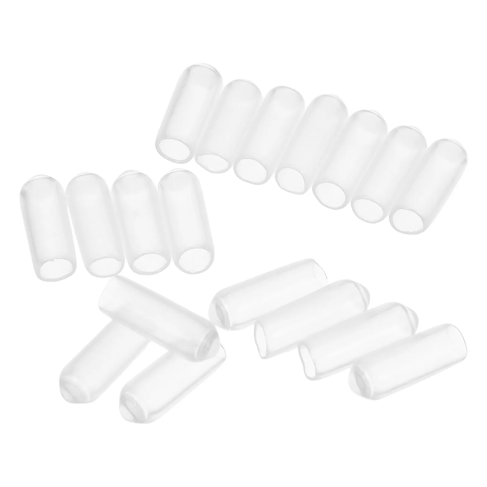 500Pcs Transparent Screw Protector Tips Clothing Hanger End Caps Rubber Flexible Bolt Safety Covers Thread Protectors Heavy Duty