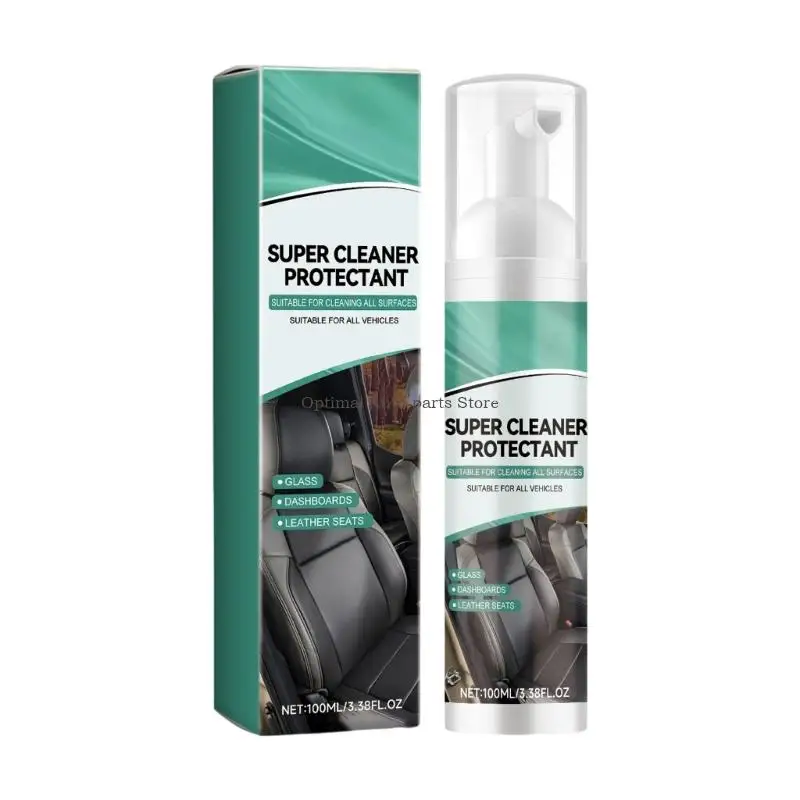 

Car Interior Dashboard Foam Cleaner for Leather and Fabrics Multifunctional Car Cleaner and Protectant 100ml