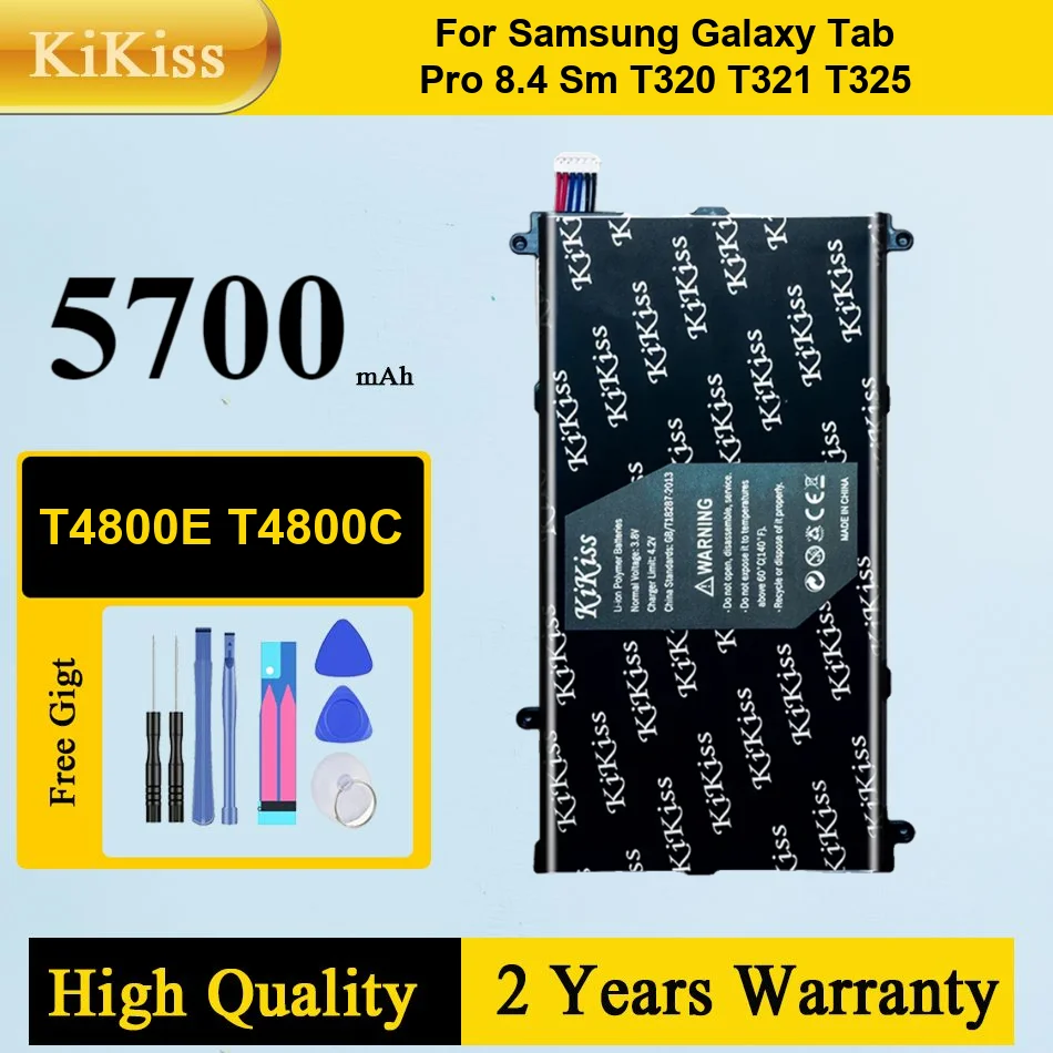 

T4800E T4800C 5700 мАч аккумулятор для Samsung Galaxy Tab Pro 8,4 Sm T320 T321 T325 перезаряжаемый прочный планшет