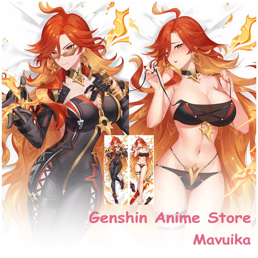 

Anime Genshin Impact Mavuika Dakimakura Cover Pillowcase Decor Room Otaku Sleeping Cushion Cover Hugging Body Cosplay Props