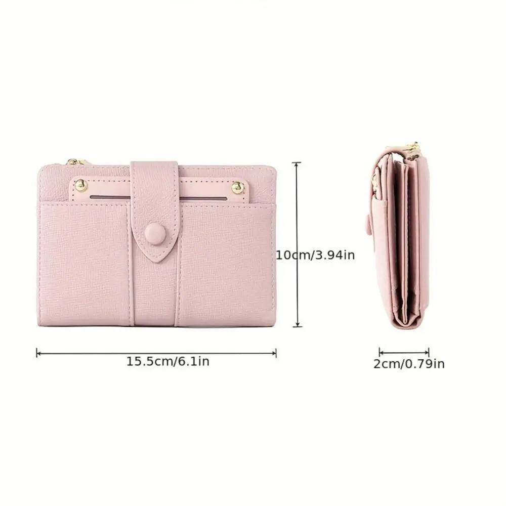 Portable Card Holder PU Passport Bag Passport Cover Ticket Holder Fold Purse Multifunctional Airplane Check-in Travel Wallet Men