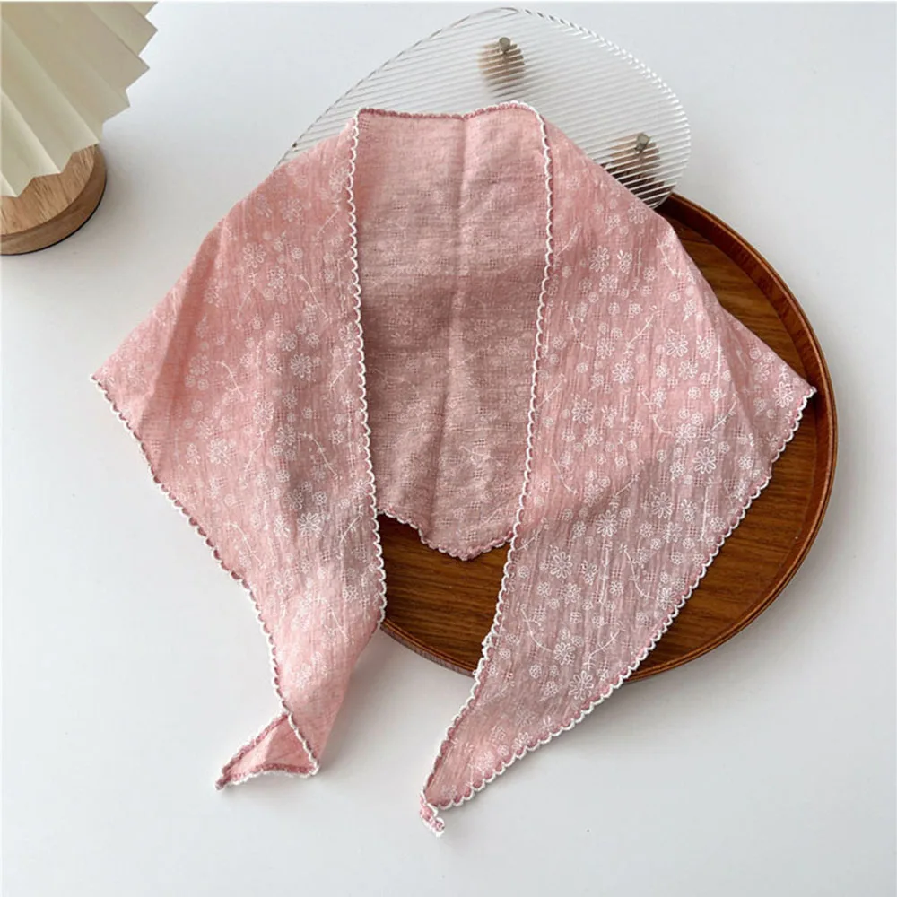 ผ้าฝ้ายนุ่มผ้าลินินผ้าพันคอสามเหลี่ยมเม็ดมะม่วงหิมพานต์พิมพ์ดอกไม้คอผ้าพันคอตกแต่งผ้าพันคอยาวผ้าพันคอผ้าคลุมไหล่ผ้าพันคอสีทึบ