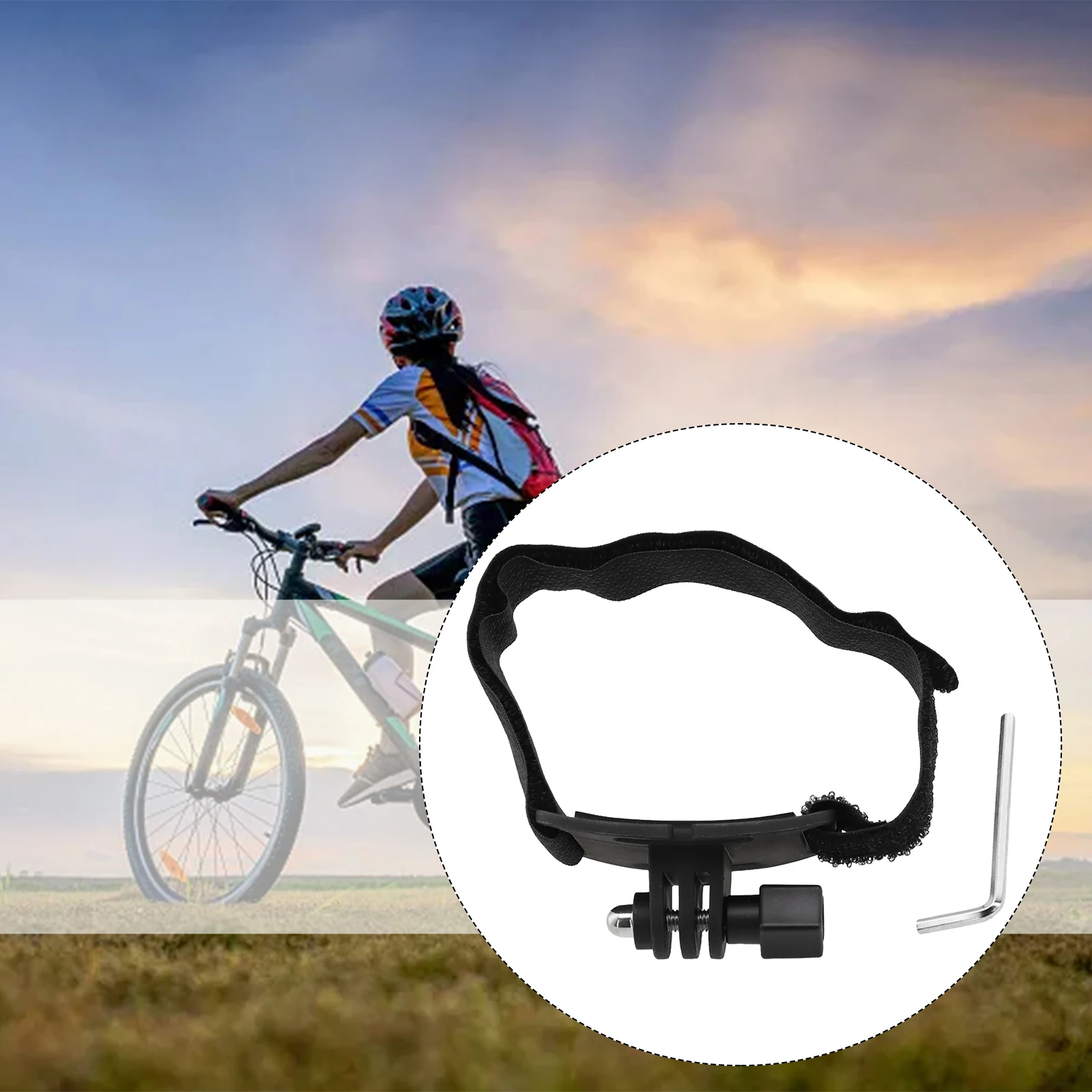 Soporte de conversión de faro delantero para casco de bicicleta, soporte de lámpara de antorcha para accesorio adaptador de interfaz de cámara GoPro