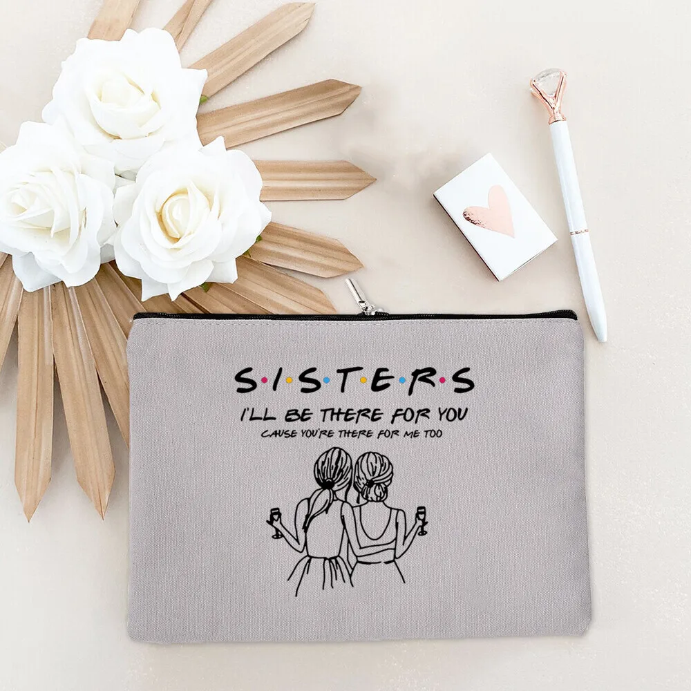 Hochzeit Weihnachten Graduierung Geschenk Make-Up Tasche Freund Bestie Freunde Schwestern Mutter ICH werde Es für Sie Comestic Taschen Geburtstag