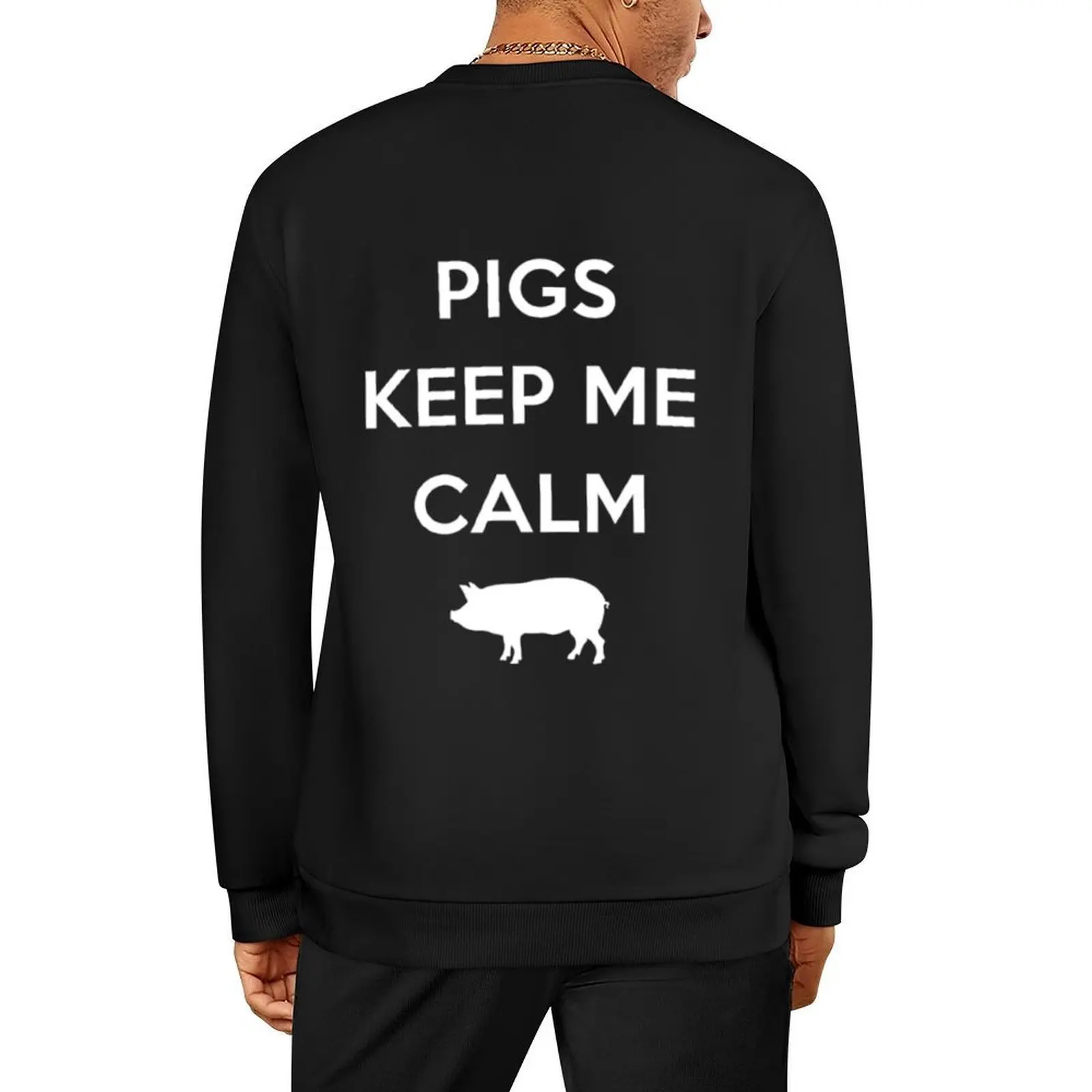 

Pig - PIGs keep me calm Pullover korean autumn clothes mens clothes male clothes autumn new in sweatshirts
