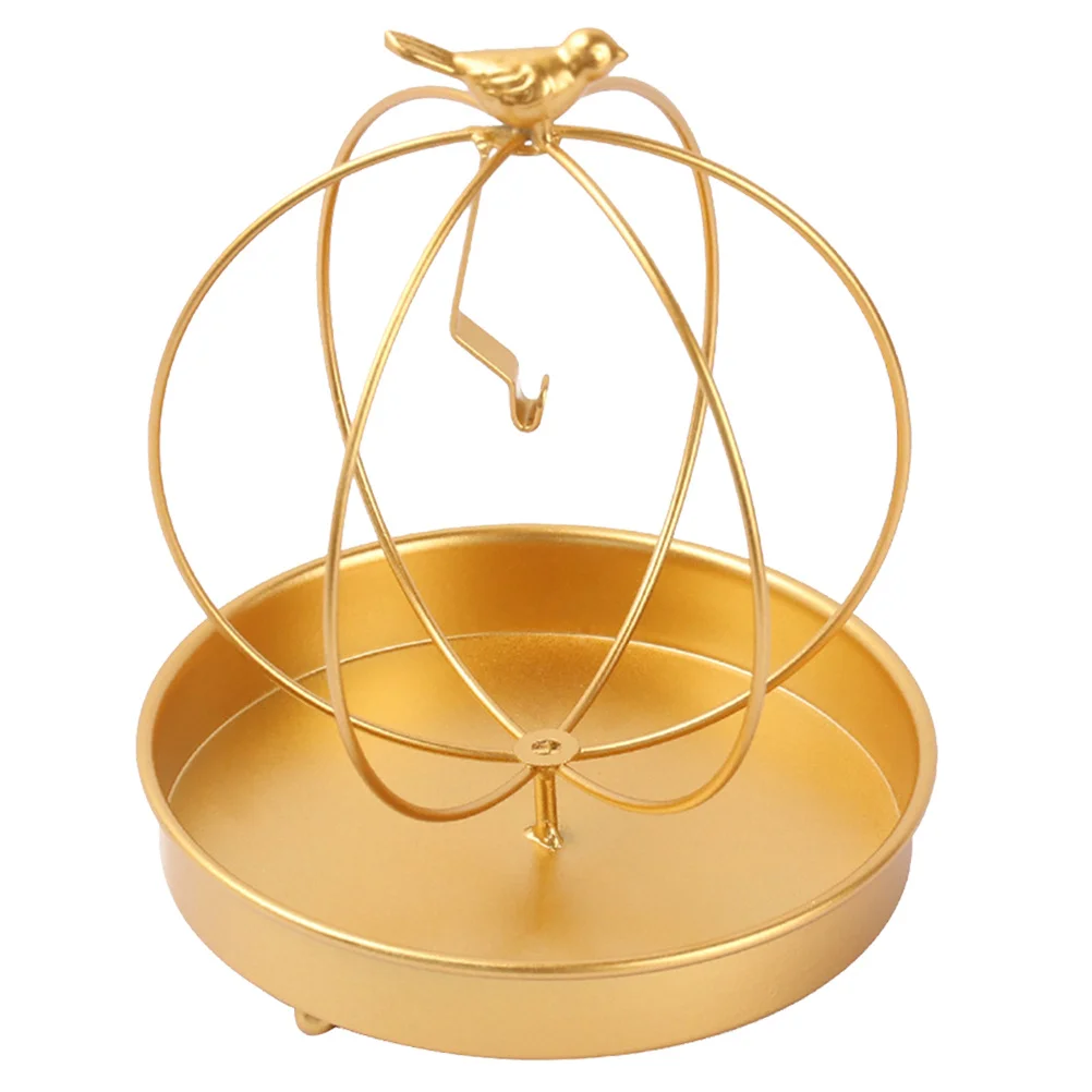 

1Pcs Iron Art Golden Stand Hollow-Out Sandalwood Incense Holder Home Bedroom Bathroom Decoration Gift