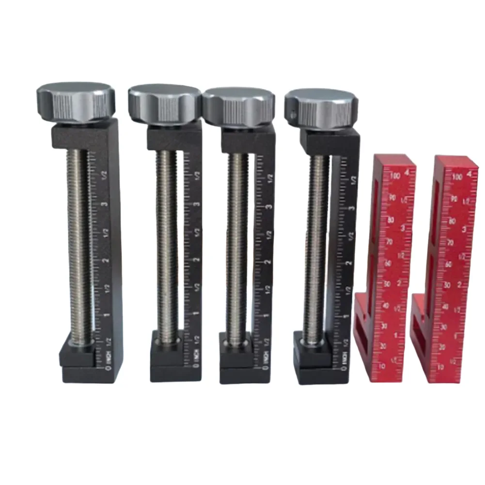 DIY Tasks Woodworking Projects Black, Red Aluminum G Clamps Woodworking Woodworking Clamps Strong Gripping Force