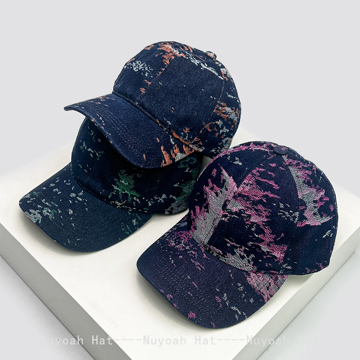 New Men Women Personal Irregular Pattern Baseball Hats Sunshade Travel Versatile Outdoor Peaked Caps Retro Fashion ins Casual