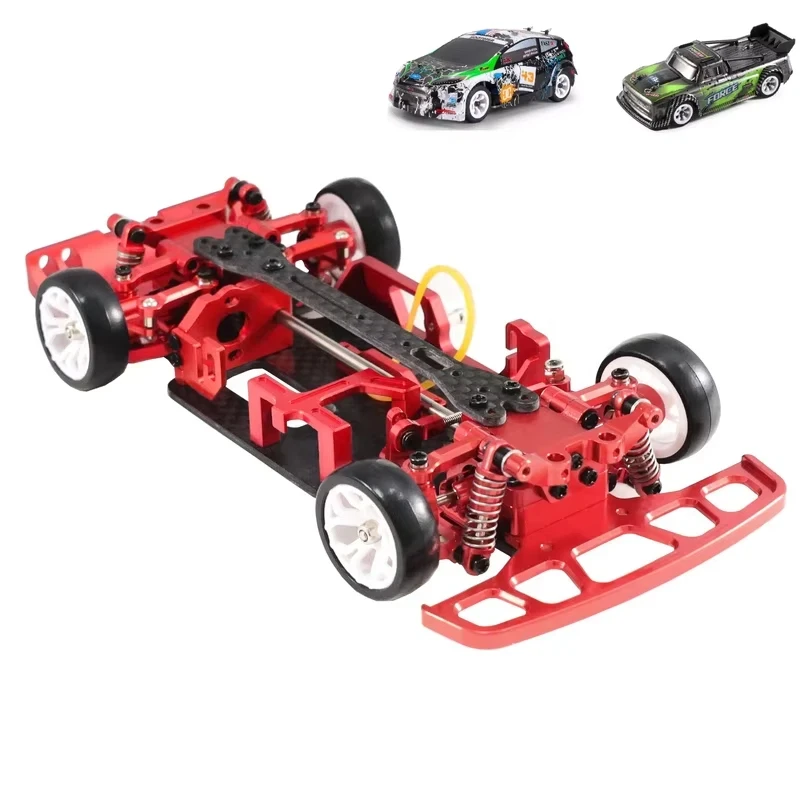 

WeiLi Metal Upgrade Frame Kit 1 28 Scale Rc Car Chassis Carbon Fiber Plate For WLtoys 284131 K969 K979 K989 K999 Upgrade Parts