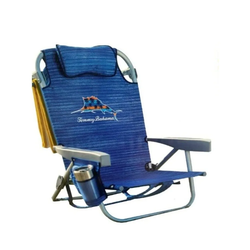 Backpack Beach Chair 2 Pack (Sailfish and Palms), Aluminum, Multicolor folding   recliner leżaki plazowe  fishing chair