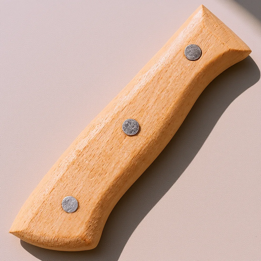 

Wooden Handle Replacement for Cutter Comfortable Non-Skid Grip Kitchen Chopping Tool Handle Upgrade Accessory Cutter Hand Grip