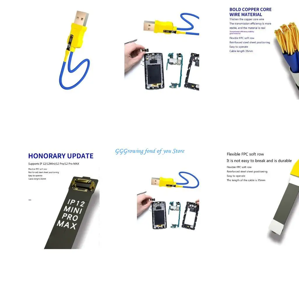 

H9EB Mechanic Power Cable For IOS Phone 12/13 Phone Power Boot Control Cable Phone Motherboards Activation Boot Cable