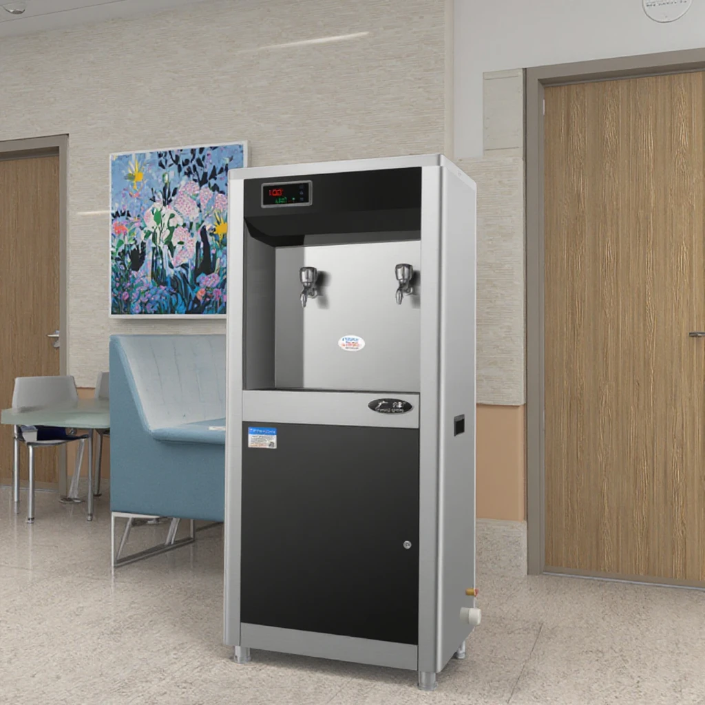 Public Stainless Steel Free Standing Water Cooler Drinking Water Dispenser