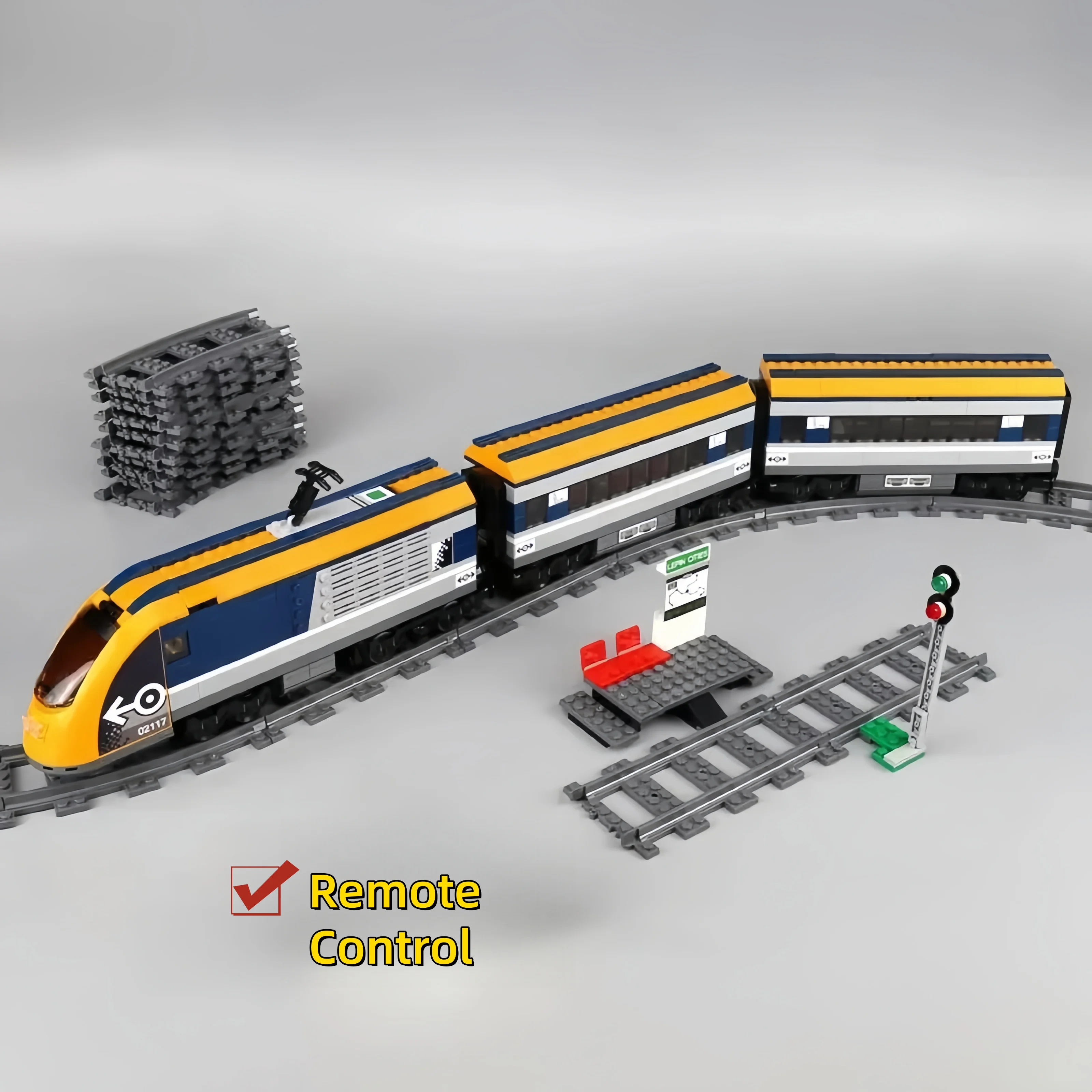 768PCS Stadshogesnelheidstrein Bouwstenen met rails en figuren Kinderen DIY Constructor Educatief speelgoed Geschenken