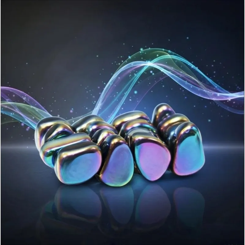 Rainbow Polished Irregular Colorful Lodestone Magnet Functional Magnetic Fridge Magnets Family Ornament Companion Gifts Souvenir