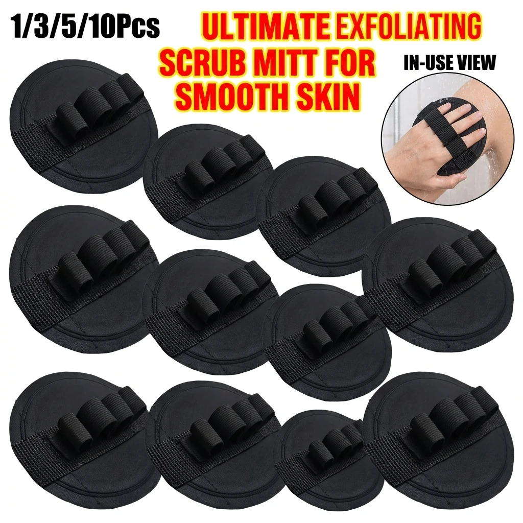 Body Exfoliating Bath Brush-Circular Scrubber for Dead Skin Removal, Painless Shower Tool, Moisturizing Bathing Towel, Skin Care