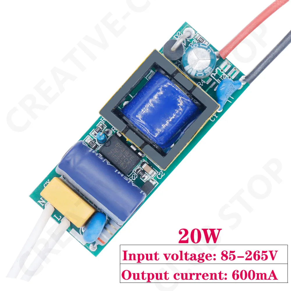 LED Driver 50W 40W 30W 20W 10W 24-36V Power Supply Constant Current Control Light Transformer Bare board For LED Diode lamp bead