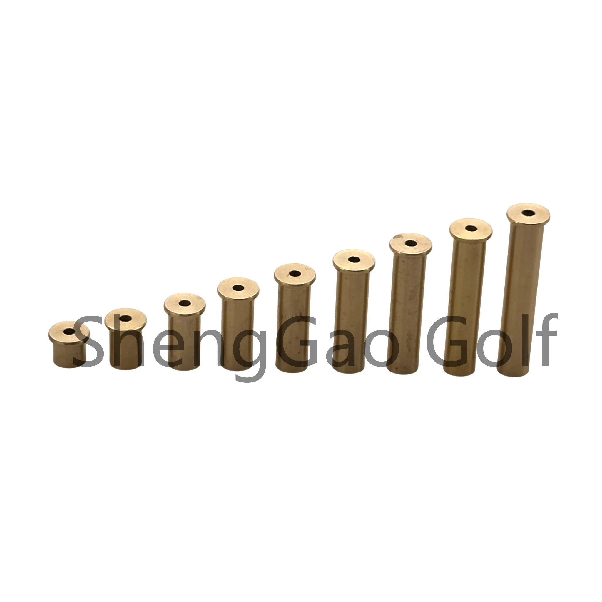 10Pcs Set Golf Club Weight Head Accessories Shaft Plug Assembling Kits Copper Nail Brass Swing Carbon/steel Size .370/.335/.350