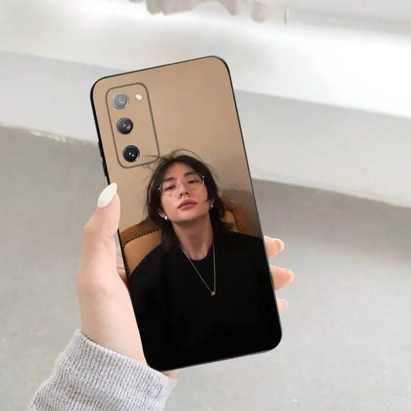 Kpop Hwang HyunJin Phone Case For Samsung S23,22,21FE 20,10lite 9,8,5plus 6,7edge Note20,20ultra Black Silicone