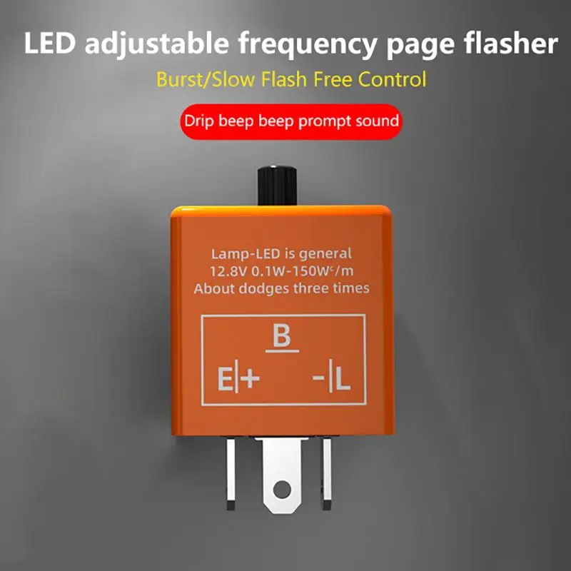 Universal 12V 3 Pin CF-14 JL-02 Motorcycle LED Flasher Blinker Relay Automobile Turn Signal Light Relay Motorcycle Switch