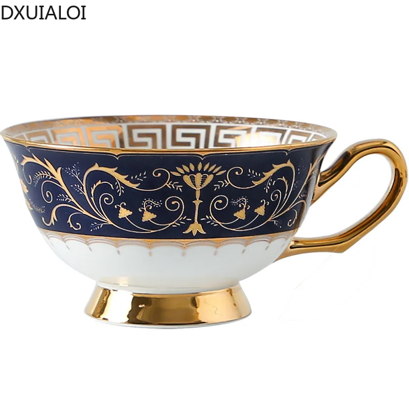 DXUIALOI British style ceramic cup creative court  coffee cup mug water cup afternoon tea cup dish set home decoration 250ml