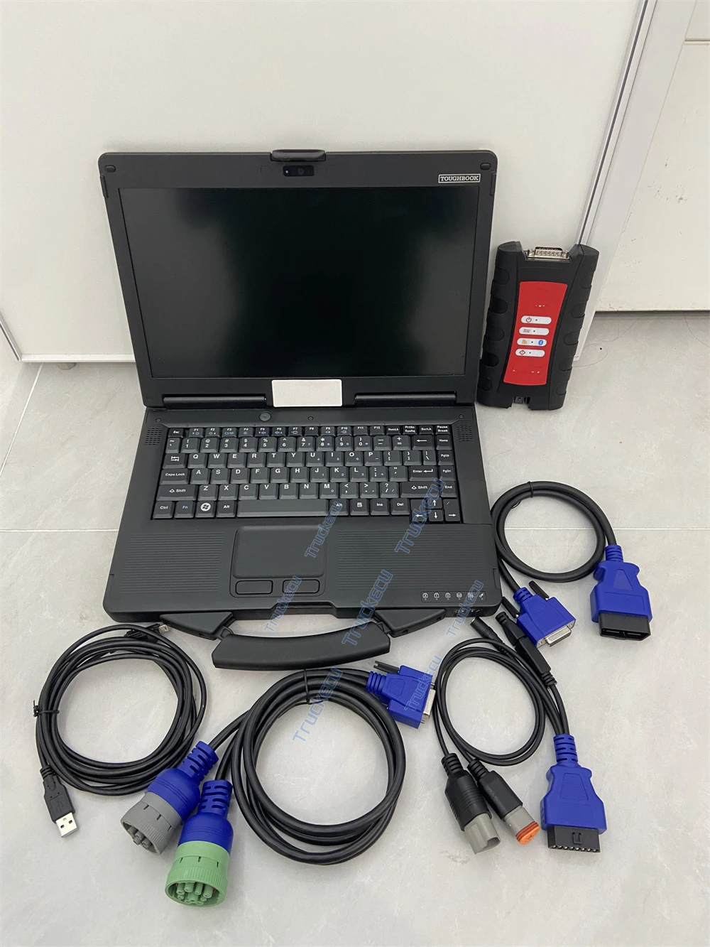 INLINE 7 Data Link Adapter CF53 Laptop Diagnostic Scanner Diesel Heavy‑Duty Truck Diagnostic Scan Tool