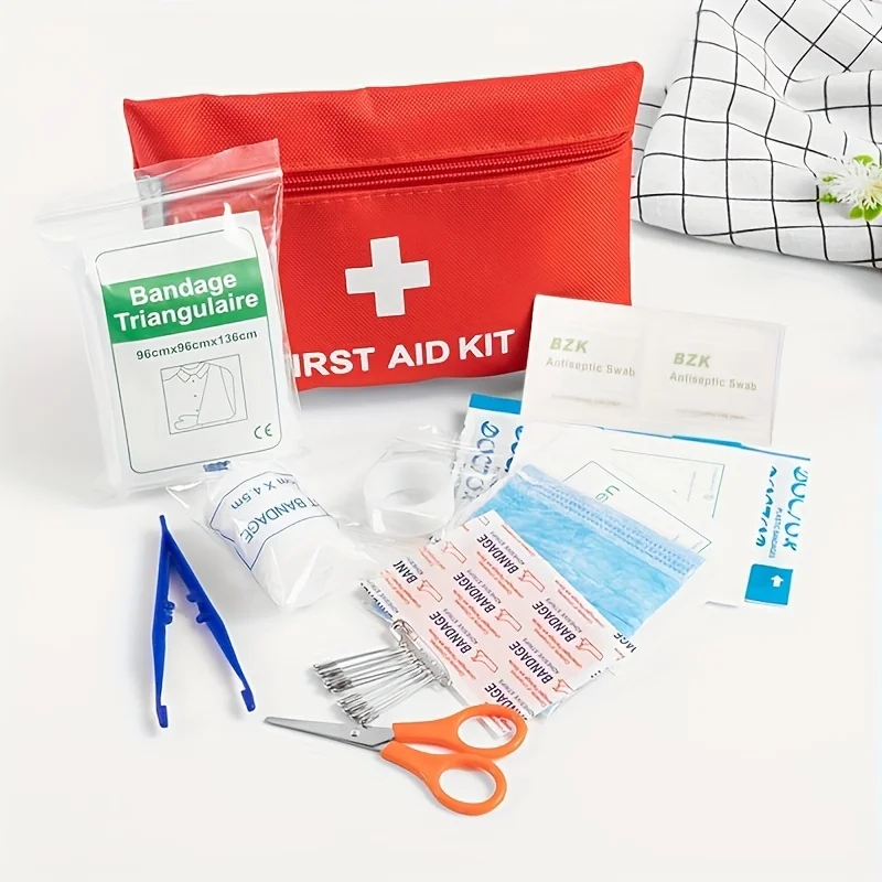 Comprehensive First Aid Kit Bundle for Home, Car, Camping, Hiking - Essential Emergency Preparedness Gear with Multiple Componen